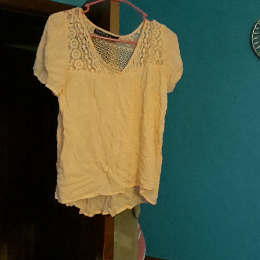 Peach blouse